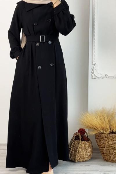 Bariz Trenç Ferace Siyah