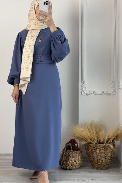 Hare Elbise  Mavi